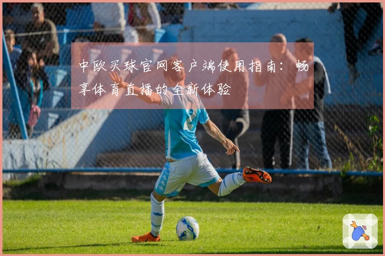 中欧买球官网客户端使用指南：畅享体育直播的全新体验